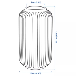 گلدان سفید 22 STILREN