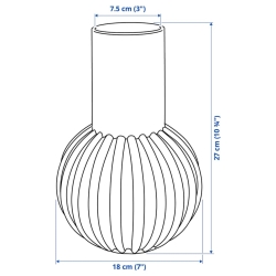 گلدان مشکی SKOGSTUNDR